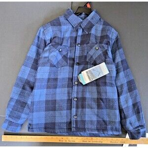 Iceburg Youth Boys Thermal Plaid Coat Jacket M 12/14 Brand New Plaid Pockets